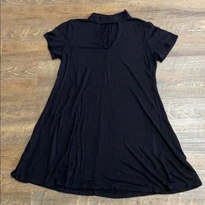 Black T-shirt dress